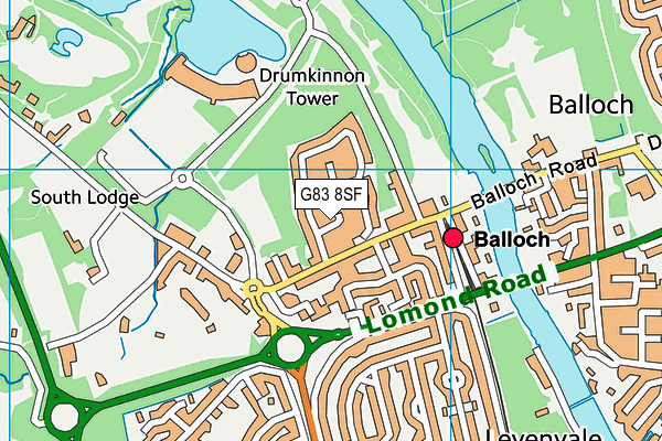 G83 8SF map - OS VectorMap District (Ordnance Survey)