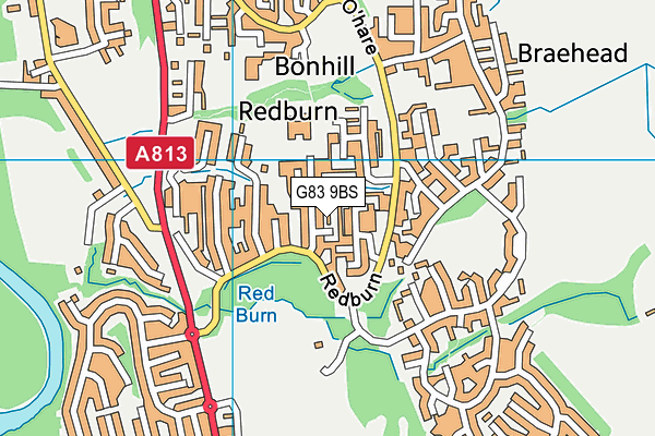 G83 9BS map - OS VectorMap District (Ordnance Survey)