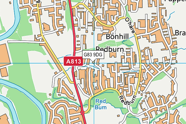 G83 9DG map - OS VectorMap District (Ordnance Survey)