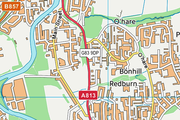 G83 9DP map - OS VectorMap District (Ordnance Survey)