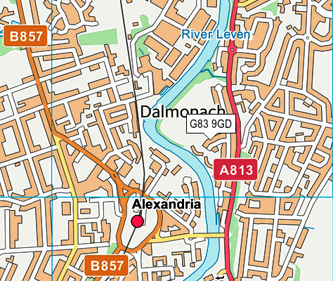 G83 9GD map - OS VectorMap District (Ordnance Survey)