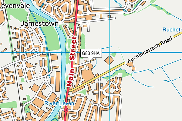 G83 9HA map - OS VectorMap District (Ordnance Survey)