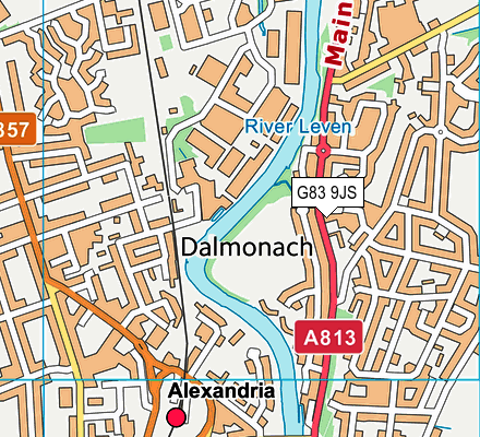 G83 9JS map - OS VectorMap District (Ordnance Survey)