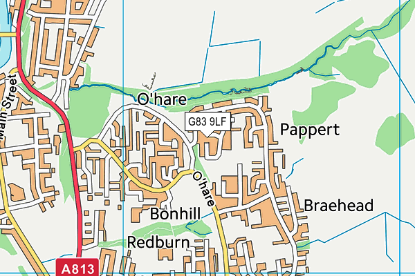 G83 9LF map - OS VectorMap District (Ordnance Survey)