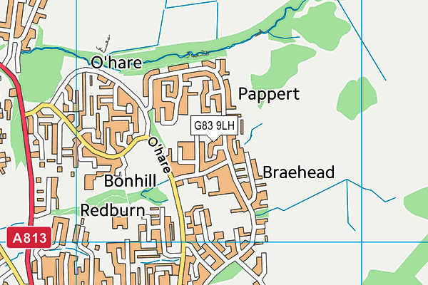 G83 9LH map - OS VectorMap District (Ordnance Survey)