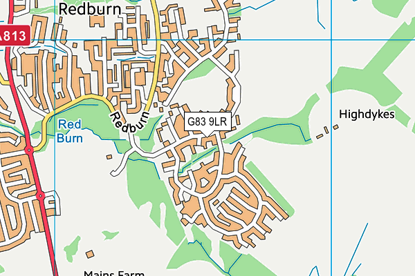 G83 9LR map - OS VectorMap District (Ordnance Survey)