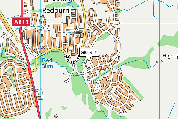 G83 9LY map - OS VectorMap District (Ordnance Survey)