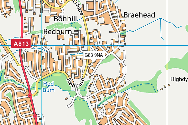 G83 9NA map - OS VectorMap District (Ordnance Survey)