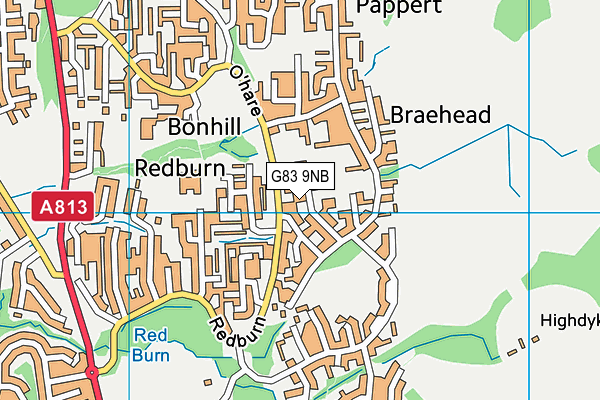 G83 9NB map - OS VectorMap District (Ordnance Survey)
