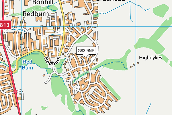 G83 9NP map - OS VectorMap District (Ordnance Survey)