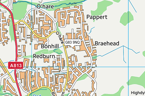 G83 9NQ map - OS VectorMap District (Ordnance Survey)