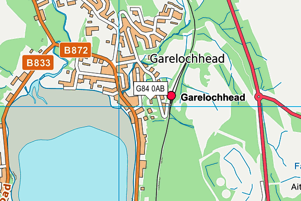 G84 0AB map - OS VectorMap District (Ordnance Survey)