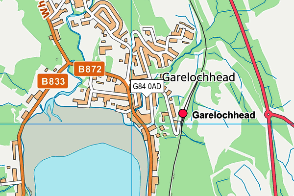 G84 0AD map - OS VectorMap District (Ordnance Survey)