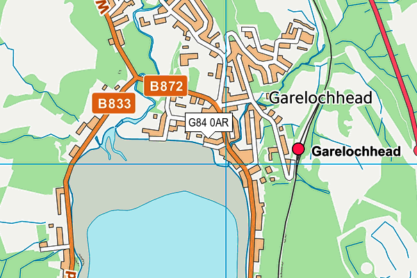 G84 0AR map - OS VectorMap District (Ordnance Survey)