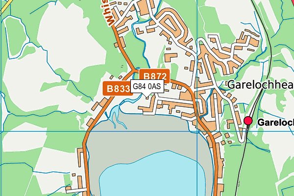 G84 0AS map - OS VectorMap District (Ordnance Survey)