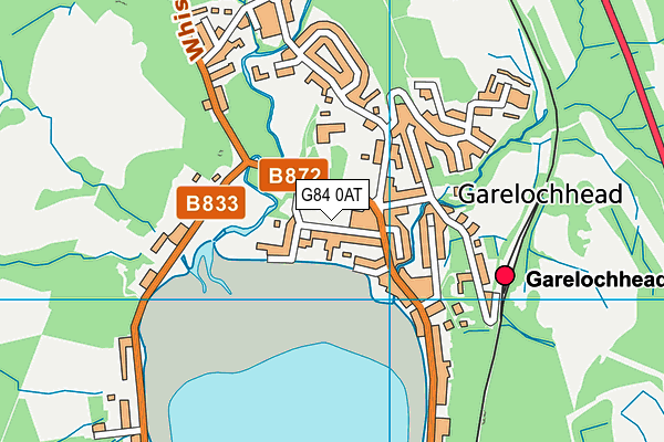 G84 0AT map - OS VectorMap District (Ordnance Survey)