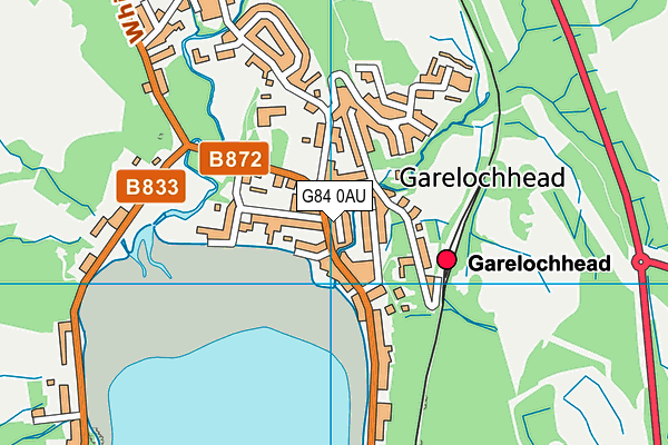 G84 0AU map - OS VectorMap District (Ordnance Survey)