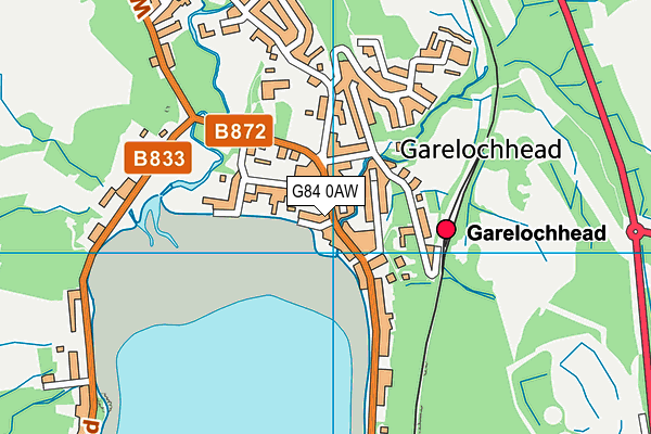 G84 0AW map - OS VectorMap District (Ordnance Survey)