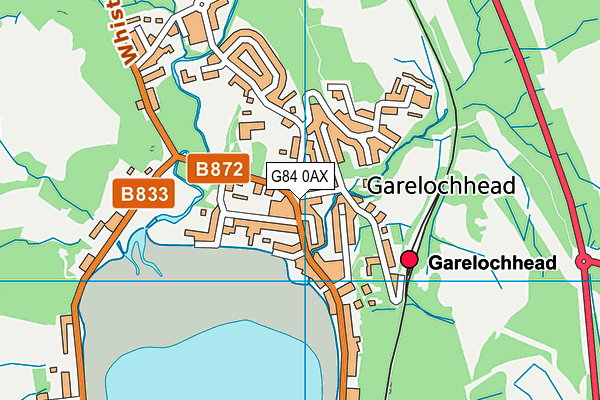 G84 0AX map - OS VectorMap District (Ordnance Survey)