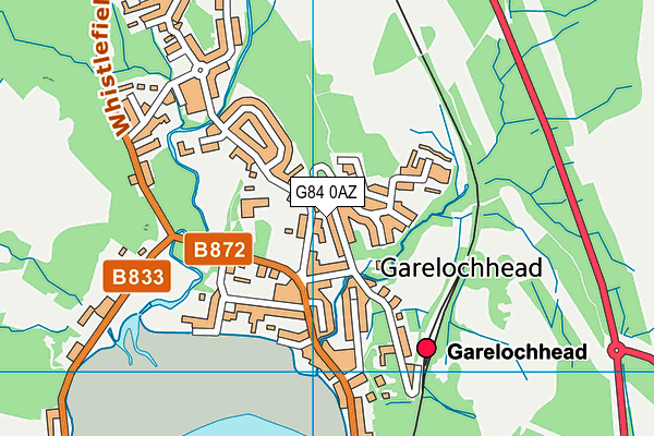 G84 0AZ map - OS VectorMap District (Ordnance Survey)