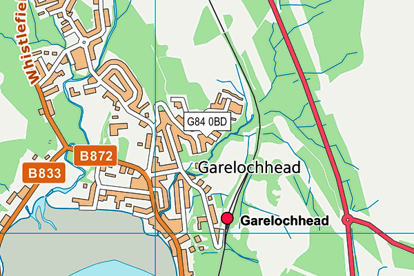 G84 0BD map - OS VectorMap District (Ordnance Survey)