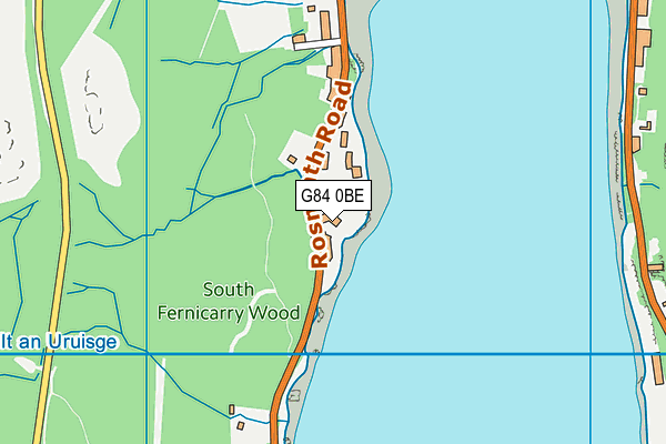 G84 0BE map - OS VectorMap District (Ordnance Survey)