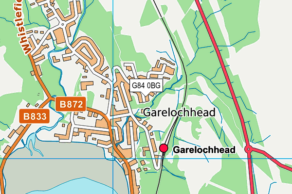 G84 0BG map - OS VectorMap District (Ordnance Survey)