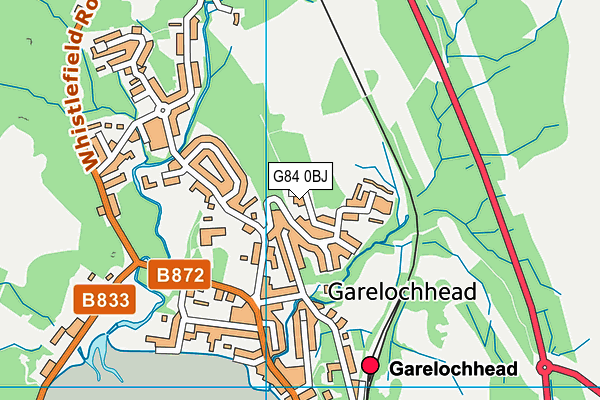 G84 0BJ map - OS VectorMap District (Ordnance Survey)