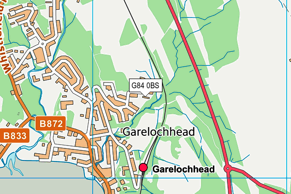 G84 0BS map - OS VectorMap District (Ordnance Survey)