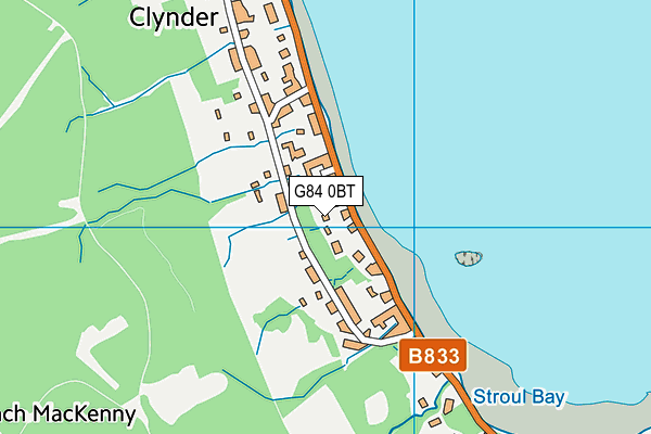 G84 0BT map - OS VectorMap District (Ordnance Survey)