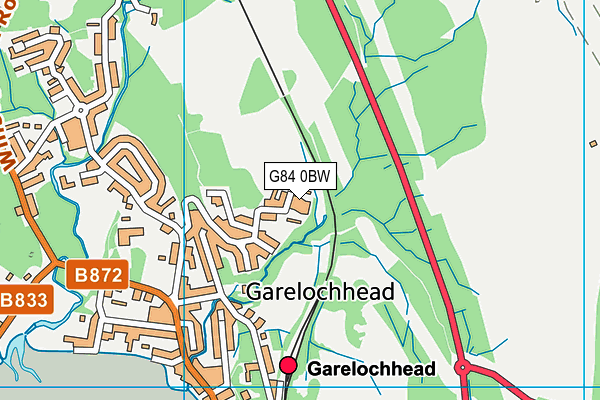 G84 0BW map - OS VectorMap District (Ordnance Survey)