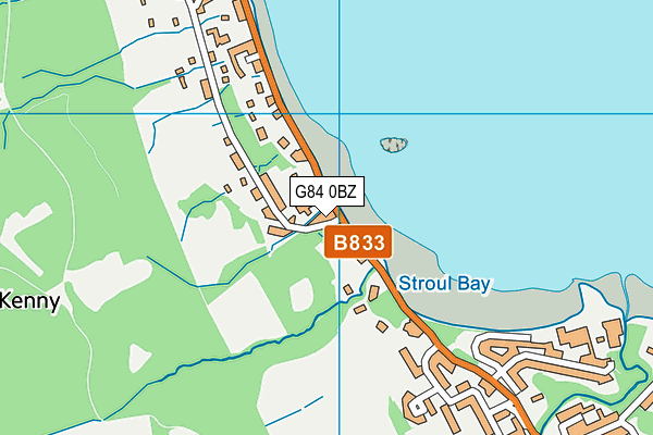 G84 0BZ map - OS VectorMap District (Ordnance Survey)