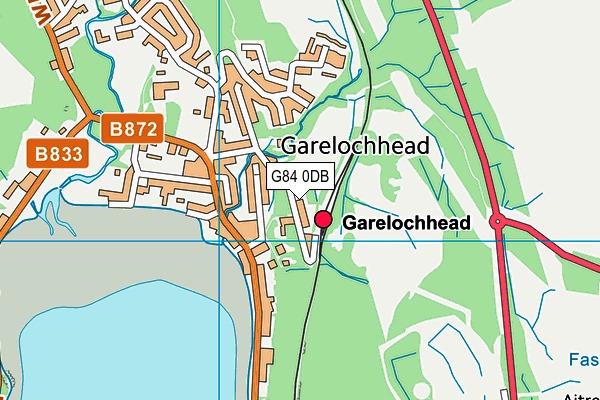 G84 0DB map - OS VectorMap District (Ordnance Survey)