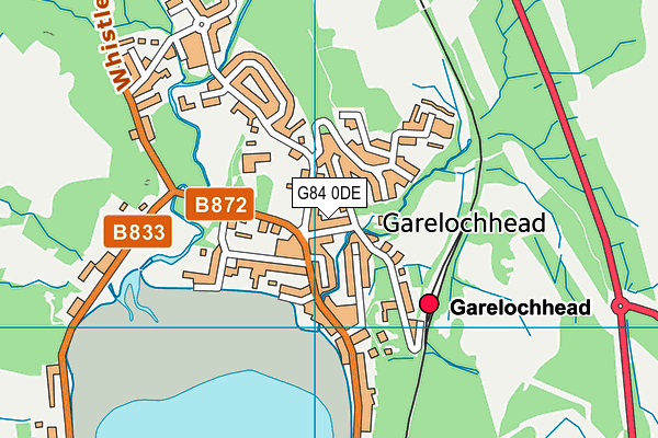 G84 0DE map - OS VectorMap District (Ordnance Survey)