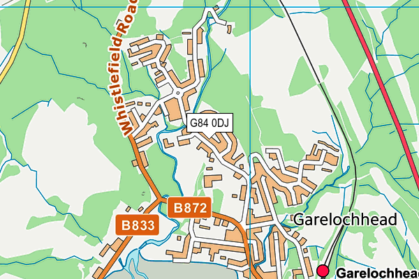 G84 0DJ map - OS VectorMap District (Ordnance Survey)