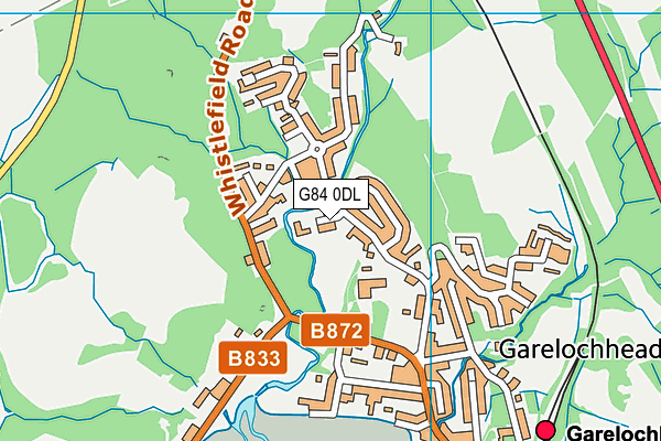 G84 0DL map - OS VectorMap District (Ordnance Survey)