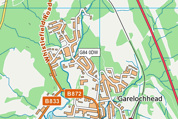 G84 0DW map - OS VectorMap District (Ordnance Survey)