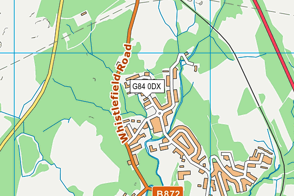 G84 0DX map - OS VectorMap District (Ordnance Survey)