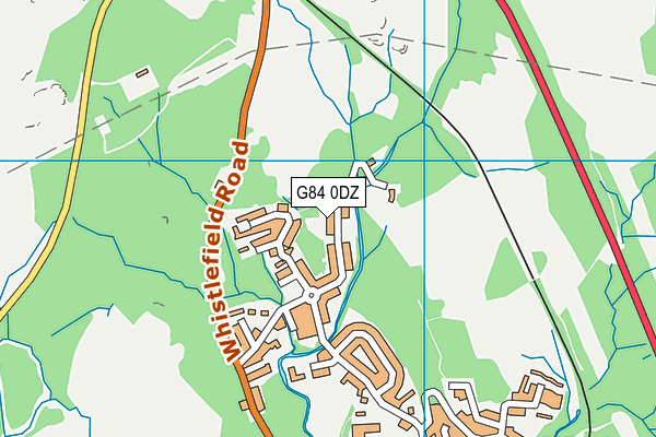 G84 0DZ map - OS VectorMap District (Ordnance Survey)