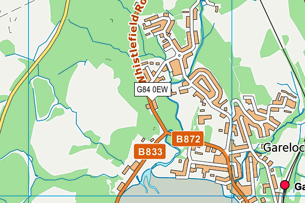 G84 0EW map - OS VectorMap District (Ordnance Survey)