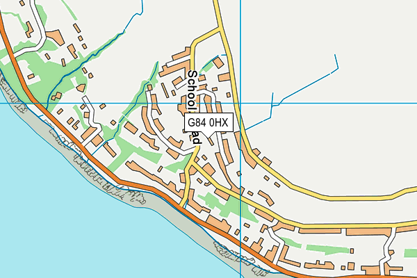 G84 0HX map - OS VectorMap District (Ordnance Survey)