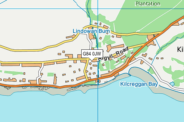 G84 0JW map - OS VectorMap District (Ordnance Survey)