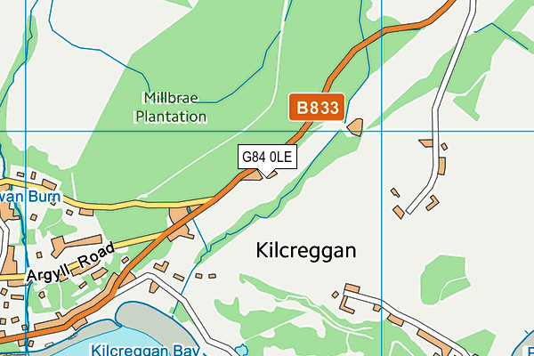 G84 0LE map - OS VectorMap District (Ordnance Survey)