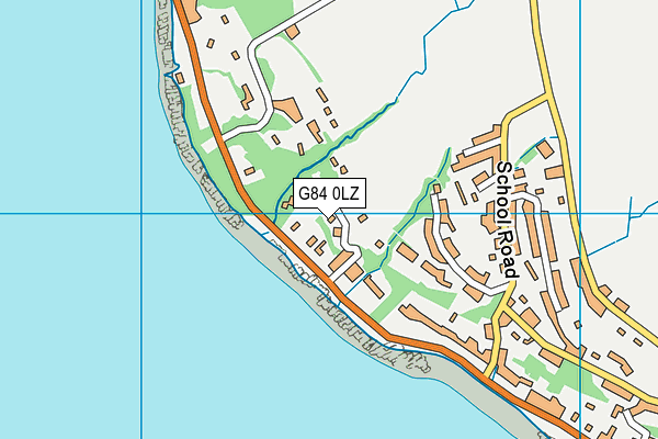 G84 0LZ map - OS VectorMap District (Ordnance Survey)