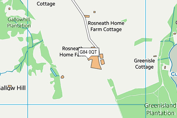 G84 0QT map - OS VectorMap District (Ordnance Survey)