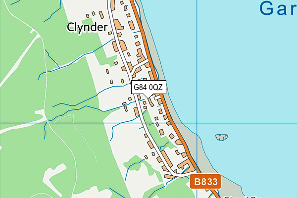 G84 0QZ map - OS VectorMap District (Ordnance Survey)