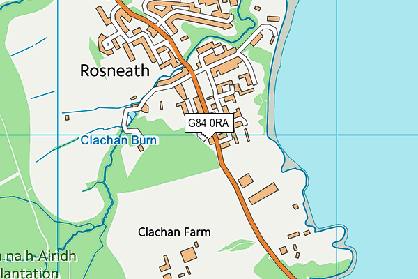 G84 0RA map - OS VectorMap District (Ordnance Survey)