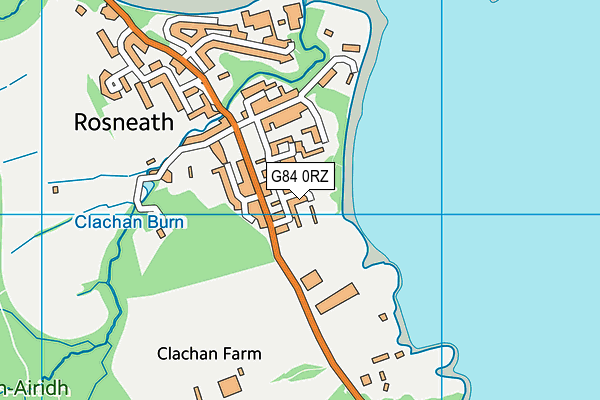 G84 0RZ map - OS VectorMap District (Ordnance Survey)