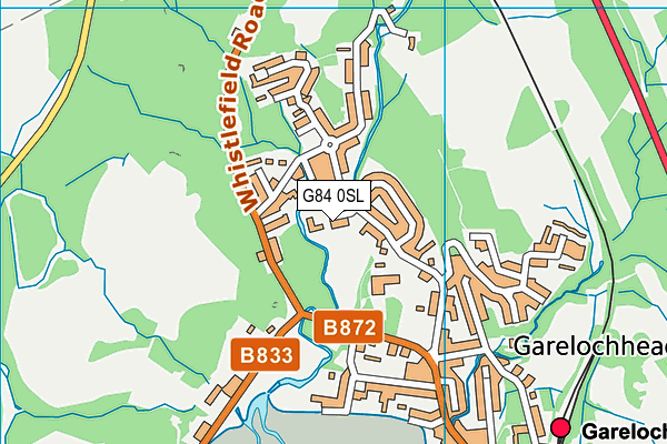 G84 0SL map - OS VectorMap District (Ordnance Survey)