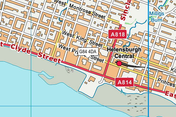 G84 4DA map - OS VectorMap District (Ordnance Survey)